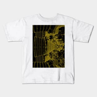 Apollo Rocket Booster - Yellow Neon Kids T-Shirt